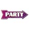 Signmission Party 2 Arrow Decal Funny Home Decor 24in Wide D-A-8-999686 - alternate 1